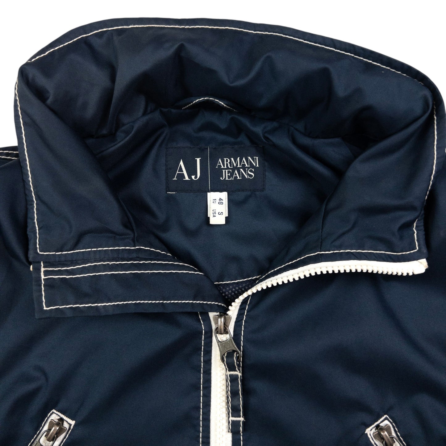 Vintage Armani Jeans Zip Up Jacket Size S