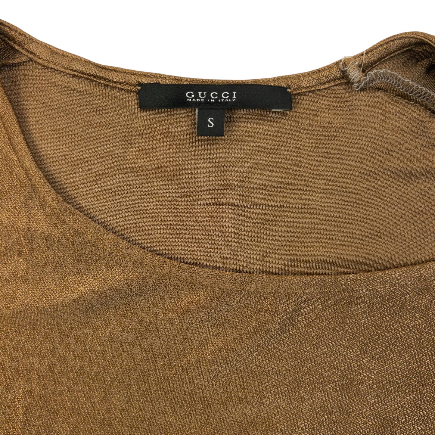 Vintage 2000s Gucci By Tom Ford Asymmetric Iridescent Top Womens Size S
