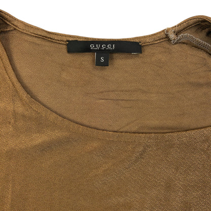 Vintage 2000s Gucci By Tom Ford Asymmetric Iridescent Top Womens Size S