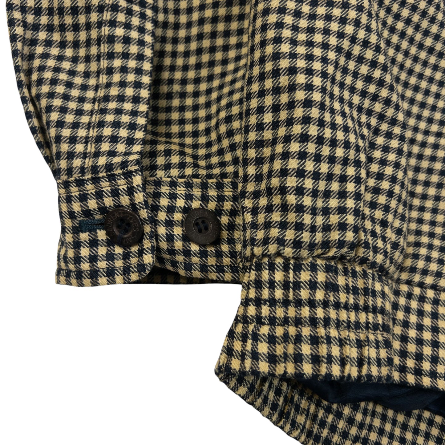 Vintage 90s YSL Yves Saint Laurent Checkered Harrington Jacket Size XS