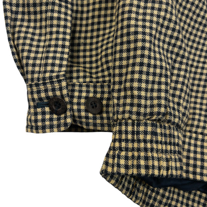 Vintage 90s YSL Yves Saint Laurent Checkered Harrington Jacket Size XS
