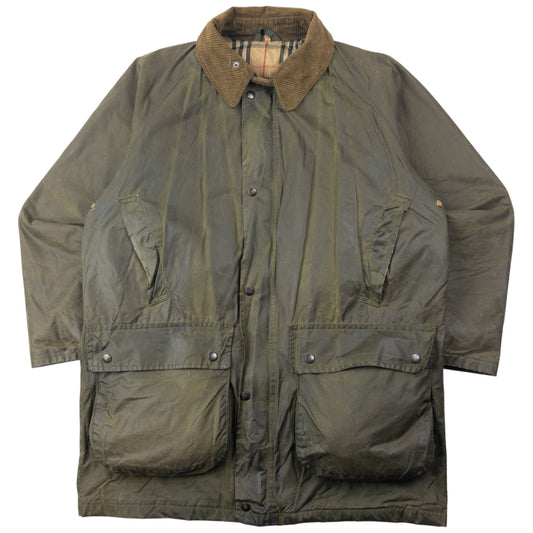 Vintage 90s Burberry Nova Check Lined Rain Jacket Size XXL