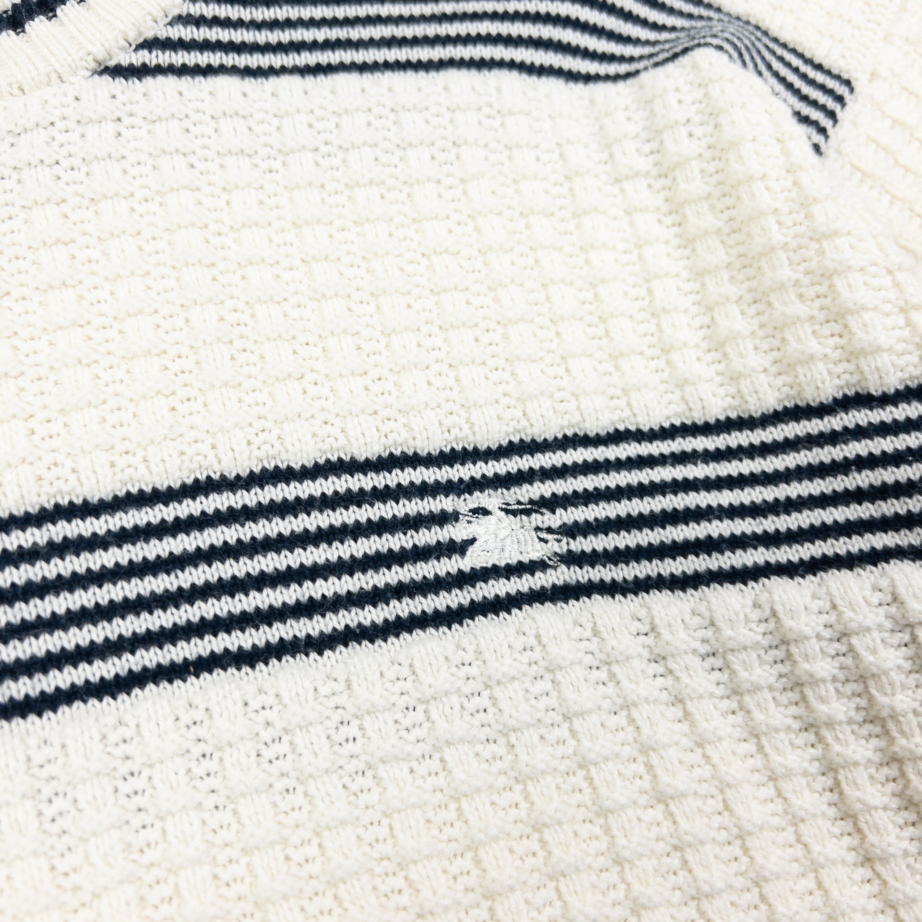 Vintage Burberry Striped Knit Jumper Size M