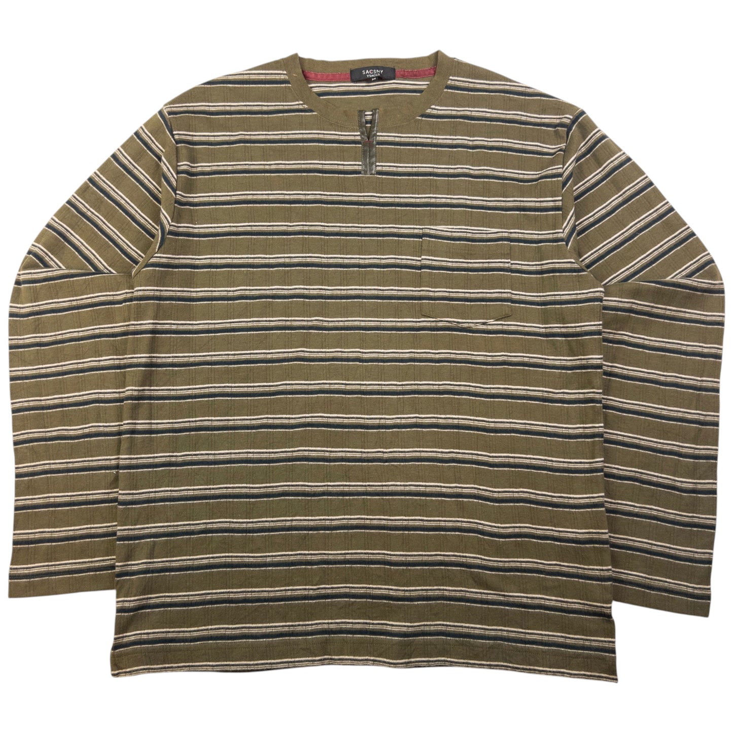 Vintage Y'Saccs By Yohji Yamamoto Striped Long Sleeve T Shirt Size M