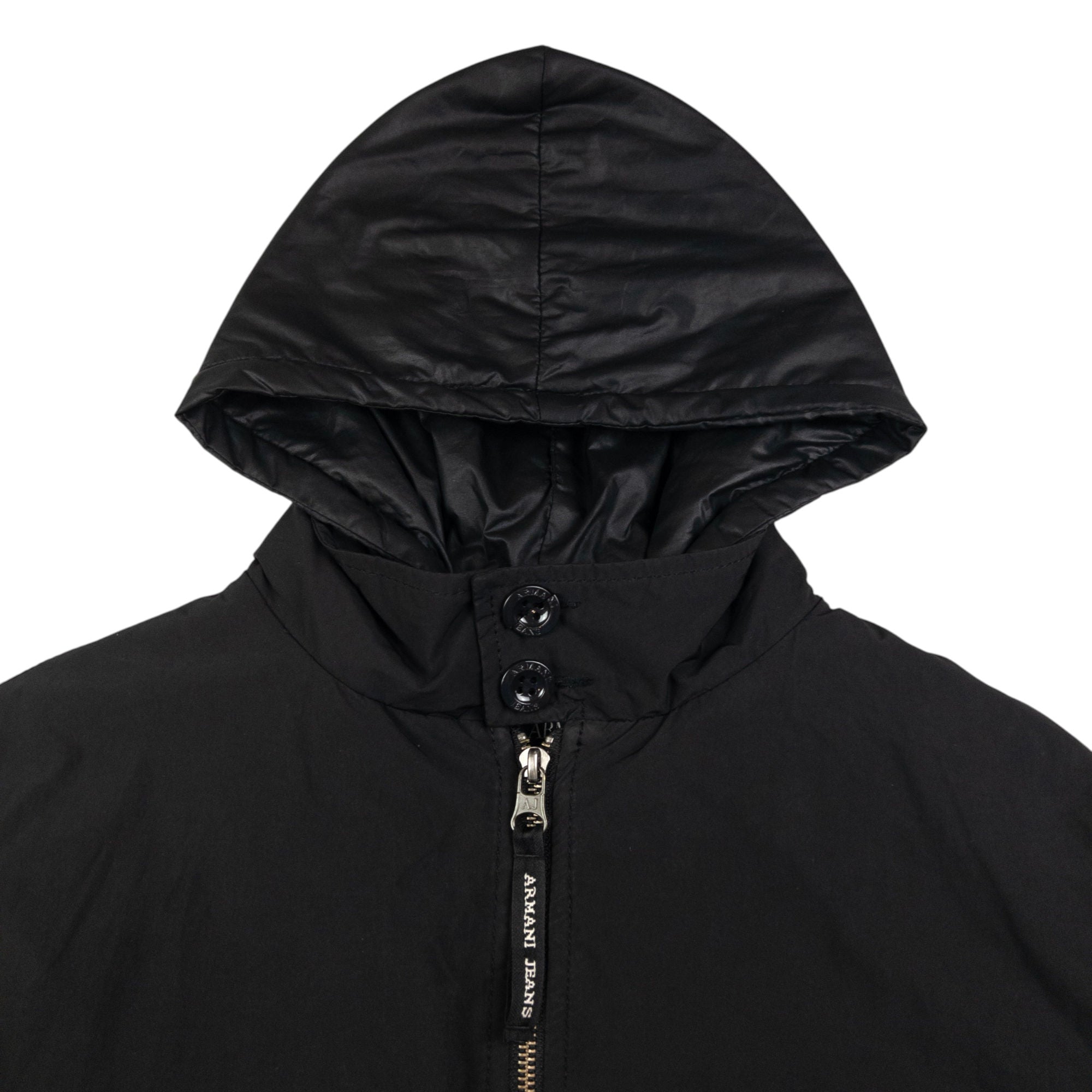 Vintage Armani Jeans Removable Hood Zip Jacket Size M