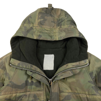 Vintage Final Home By Issey Miyake Fleece Lined Double Mesh Layer Camo Jacket Size S
