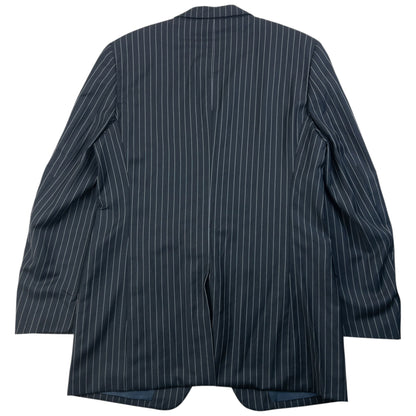 Vintage 90s YSL Yves Saint Laurent Pinstripe Jacket & Trousers Suit Set Size L