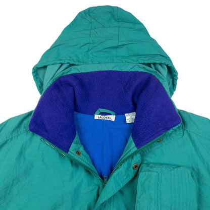 Vintage Lacoste Asymmetrical Pocket Padded Zip Up Jacket Size XL