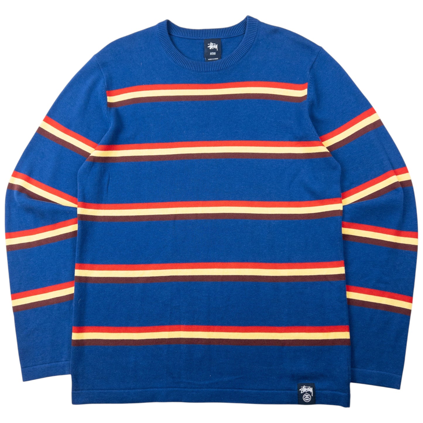 Vintage 2000s Stussy Striped Jumper Size M