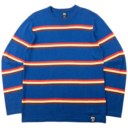 Vintage 2000s Stussy Striped Jumper Size M