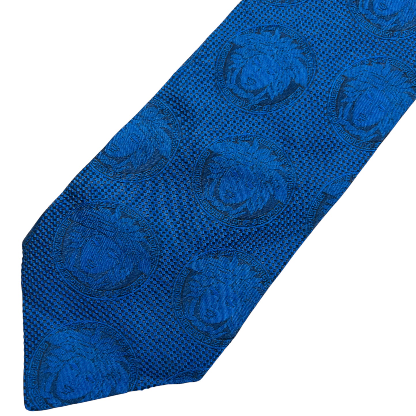 Vintage 90s Gianni Versace Medusa Monogram Silk Tie