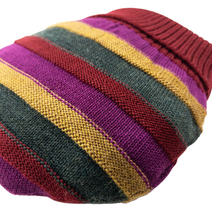 Vintage 2000s Issey Miyake MEN Striped Wool Beanie Hat