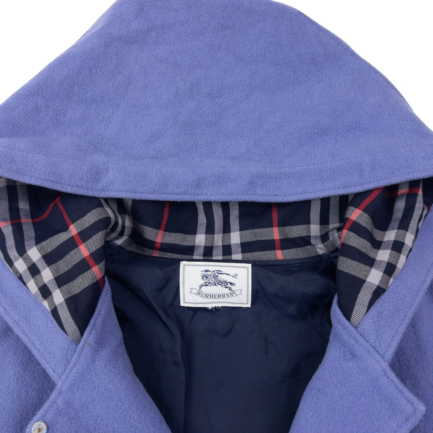 Vintage 80s Burberry Wool Duffle Jacket Womens Size XL