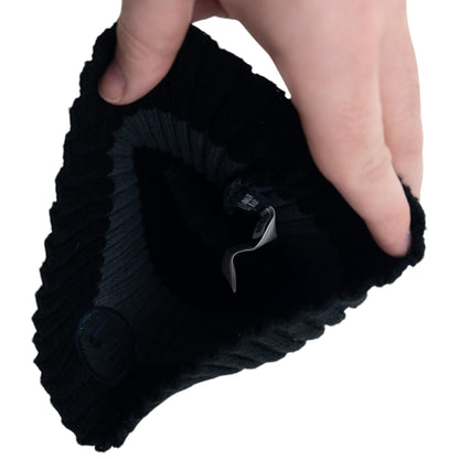 Vintage 2000s Armani Jeans Ribbed Stripe Beanie Hat