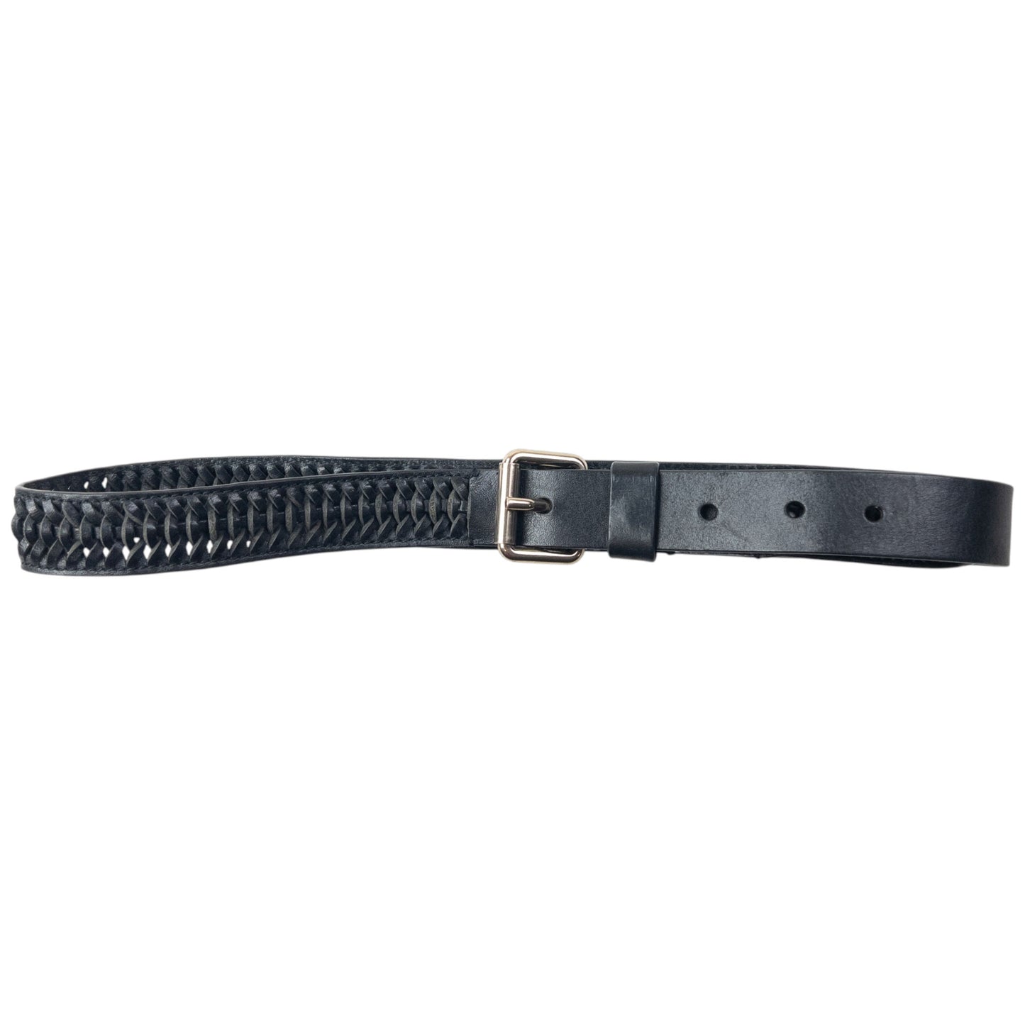 Vintage 2000s Burberry Braided Leather Belt Size W26