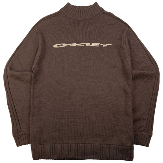 Vintage Oakley Embroidered Knit Jumper Size L
