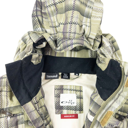 Vintage 2000s Oakley Pattern Zip Up Snowboarding Jacket Size XS