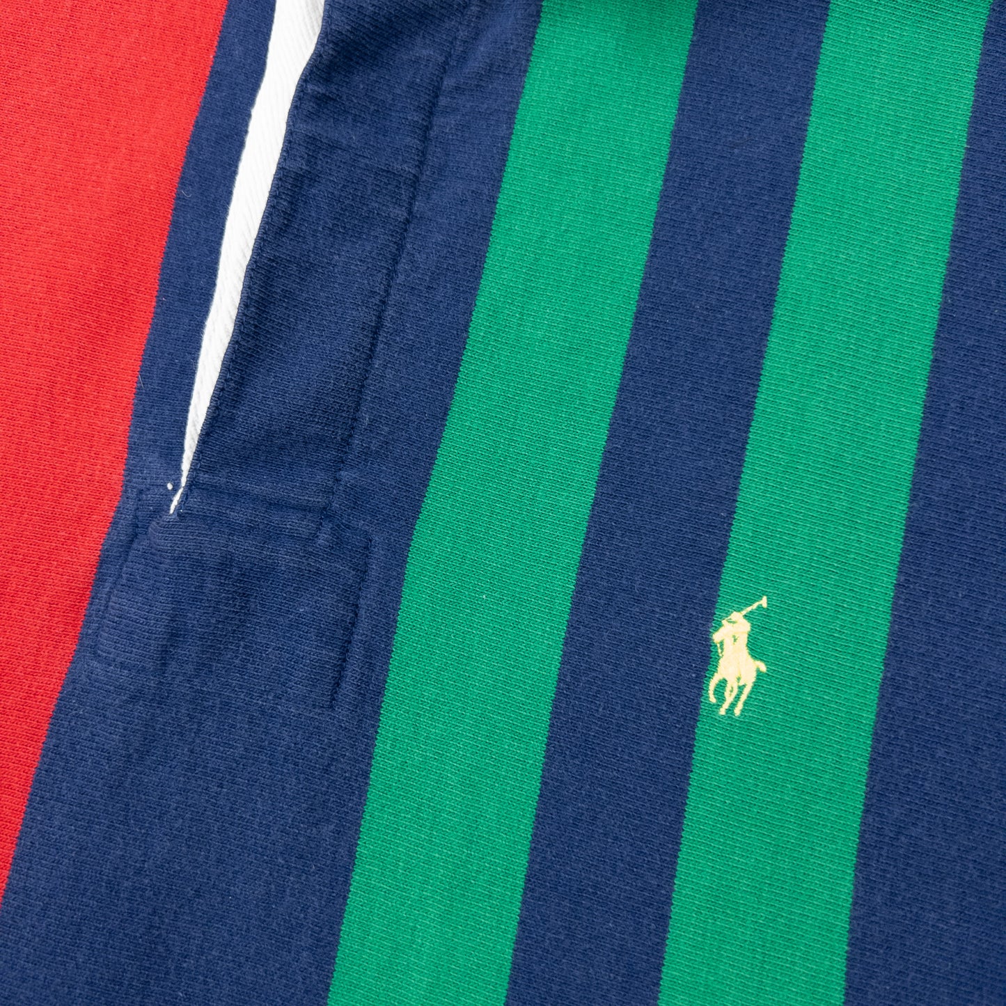 Vintage 1995 Polo Ralph Lauren Striped Long Sleeve Rugby Polo Shirt Size XL