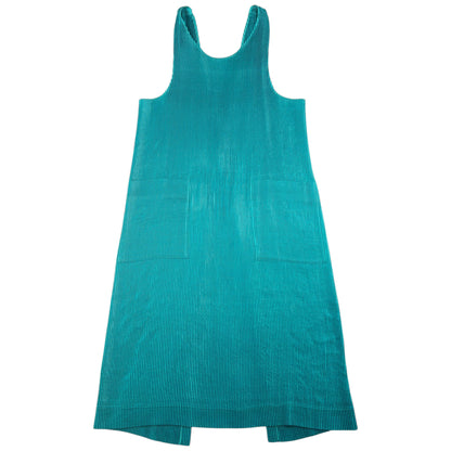 Vintage 90s Issey Miyake Pleated Longline Vest Dress Womens Size L