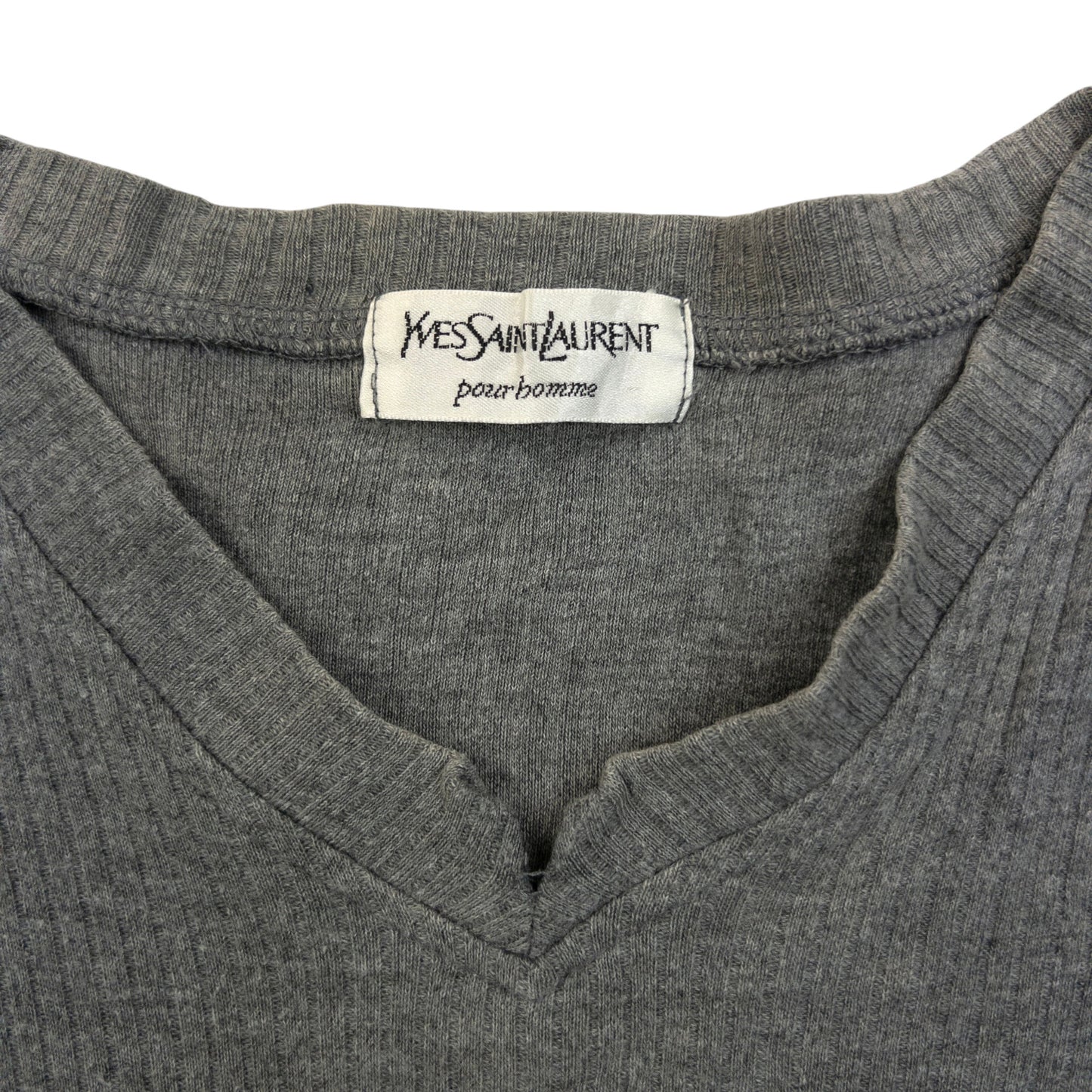 Vintage 2000s YSL Yves Saint Laurent Embroidered T Shirt Size M