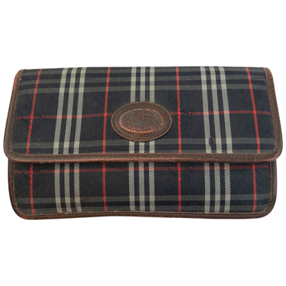 Vintage 90s Burberry Nova Check Clutch Bag