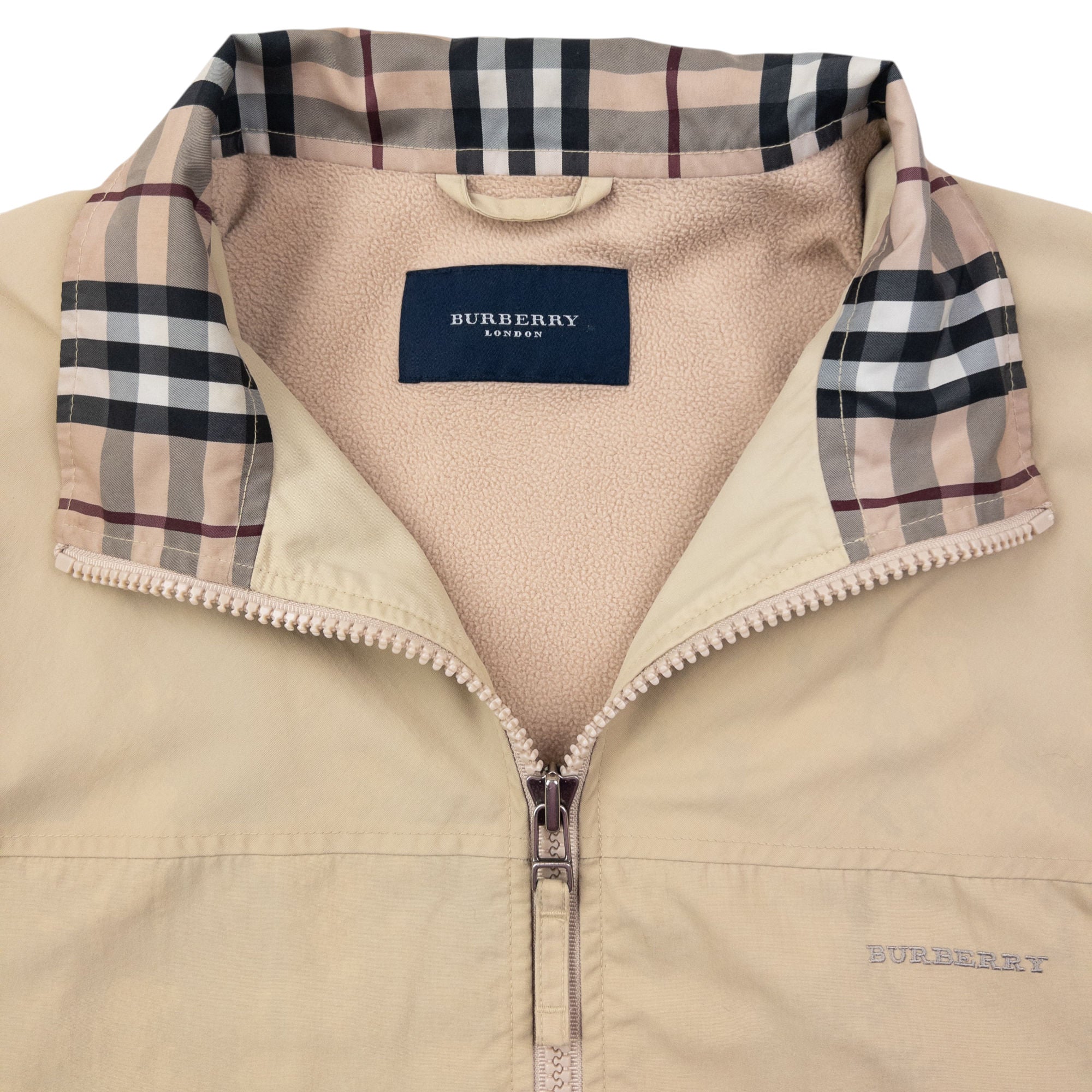 Vintage 2000s Burberry Fleece Lined Jacket Size L