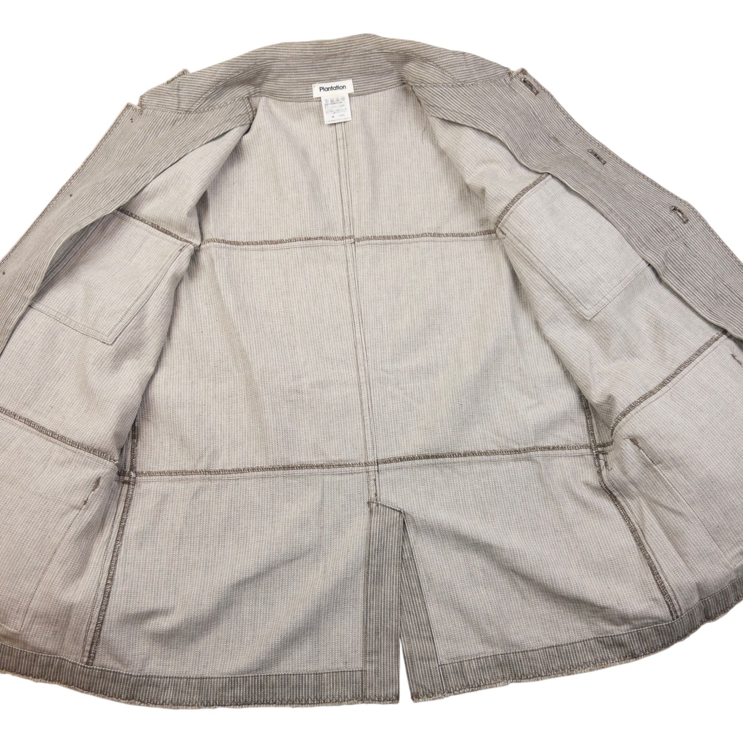 Vintage Plantation By Issey Miyake Striped Jacket Size S