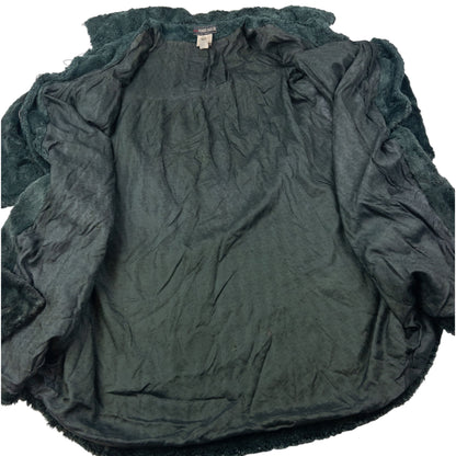 Vintage 80s Fendi 365 Faux Fur Button Up Jacket Womens Size XL