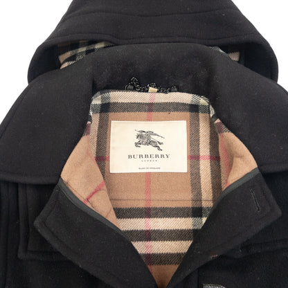 Vintage Burberry Nova Check Lined Wool Duffle Jacket Size L