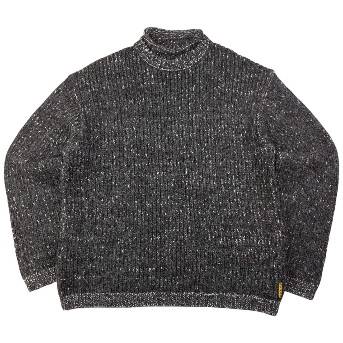 Vintage Armani Jeans Knitted Wool Turtleneck Jumper Size M