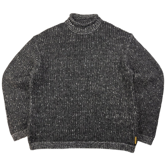 Vintage Armani Jeans Knitted Wool Turtleneck Jumper Size M