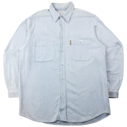 Vintage 90s Armani Jeans Long Sleeve Button Up Shirt Size L