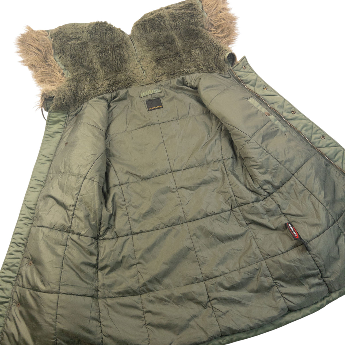Vintage 90s Hysteric Glamour Fur Hood Cape Jacket Womens Size M