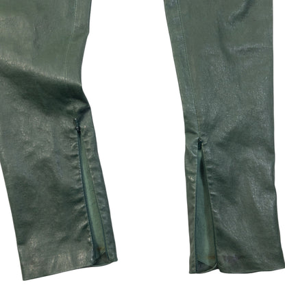 Vintage 2013 Balenciaga Zip Cuff Leather Trousers Womens Size W29
