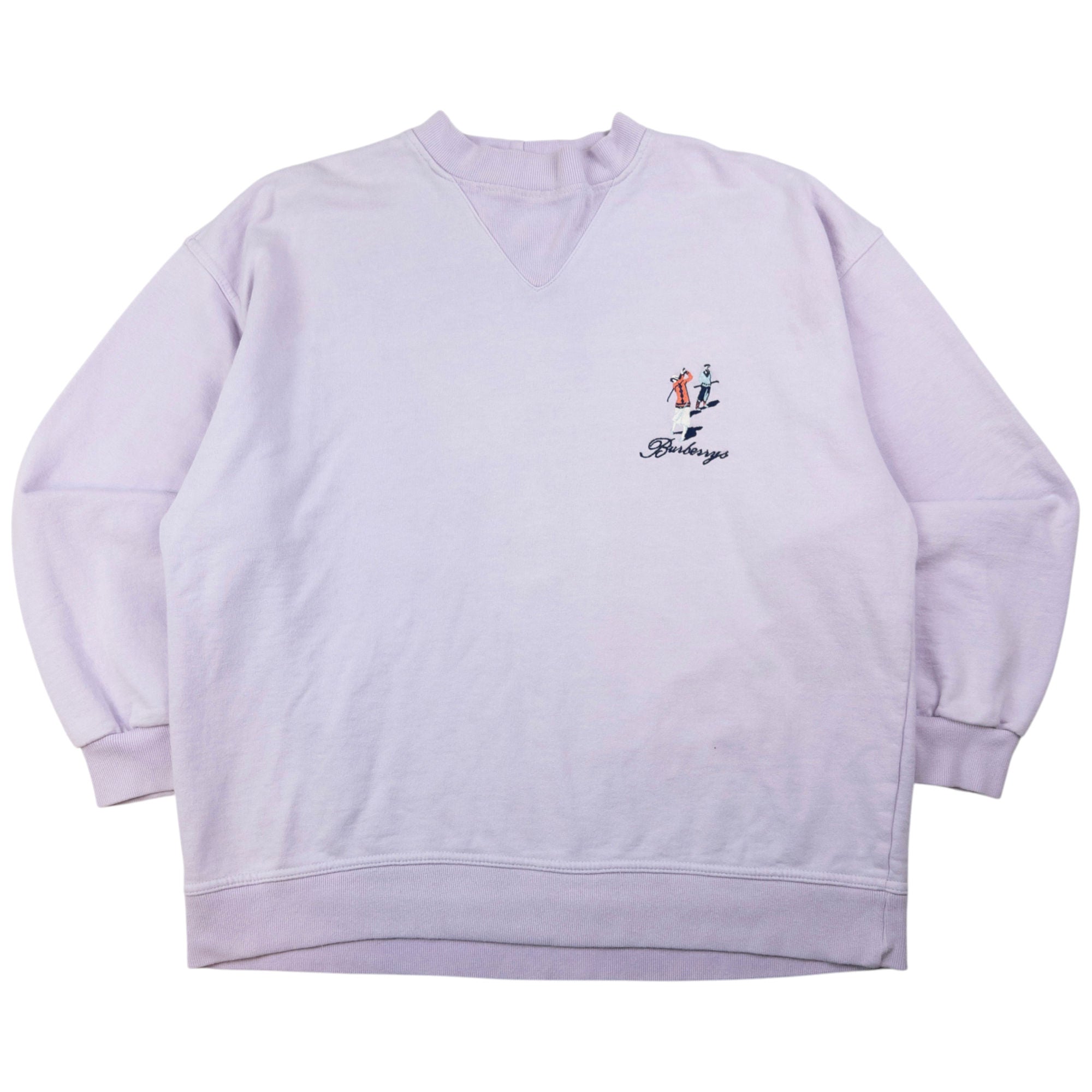 Vintage Burberry Embroidered Golf Sweatshirt Size S