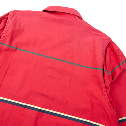 Vintage 90s Polo Ralph Lauren Striped Zip Up Jacket Size M