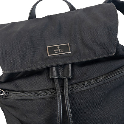 Vintage 2000s Gucci Bucket Backpack in black, photo 7