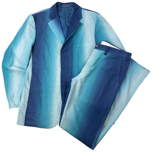 Vintage 2000s Issey Miyake MEN Gradient Jacket & Trousers Suit Set Size XL