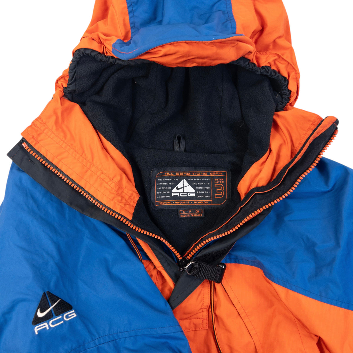 Vintage 2000s Nike ACG Q Zip Waterproof Jacket Size M