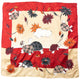 Vintage 2000s Burberry Floral Turtle Print Silk Scarf