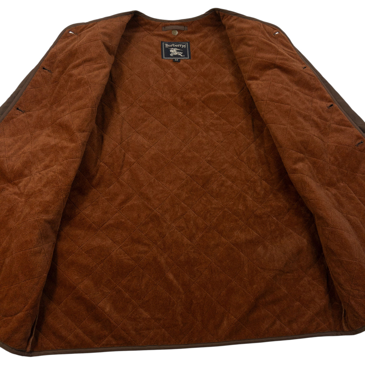 Vintage 90s Burberry Fleece Lined Quilted Jacket Size M