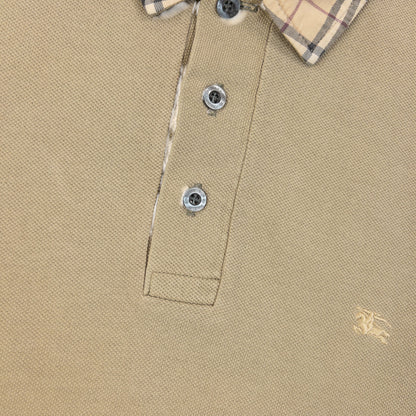 Vintage 2000s Burberry Nova Check Collar Polo Shirt Size L