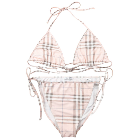 Vintage 2000s Burberry Nova Check Bikini Set Womens Size XL