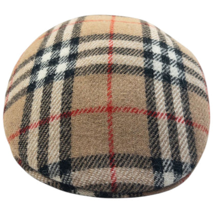 Vintage 90s Burberry Nova Check Structured Flat-Cap Hat