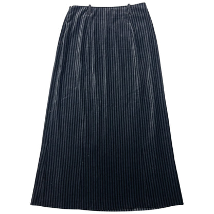 Vintage 90s Armani Jeans Striped Velour Skirt Womens Size W27