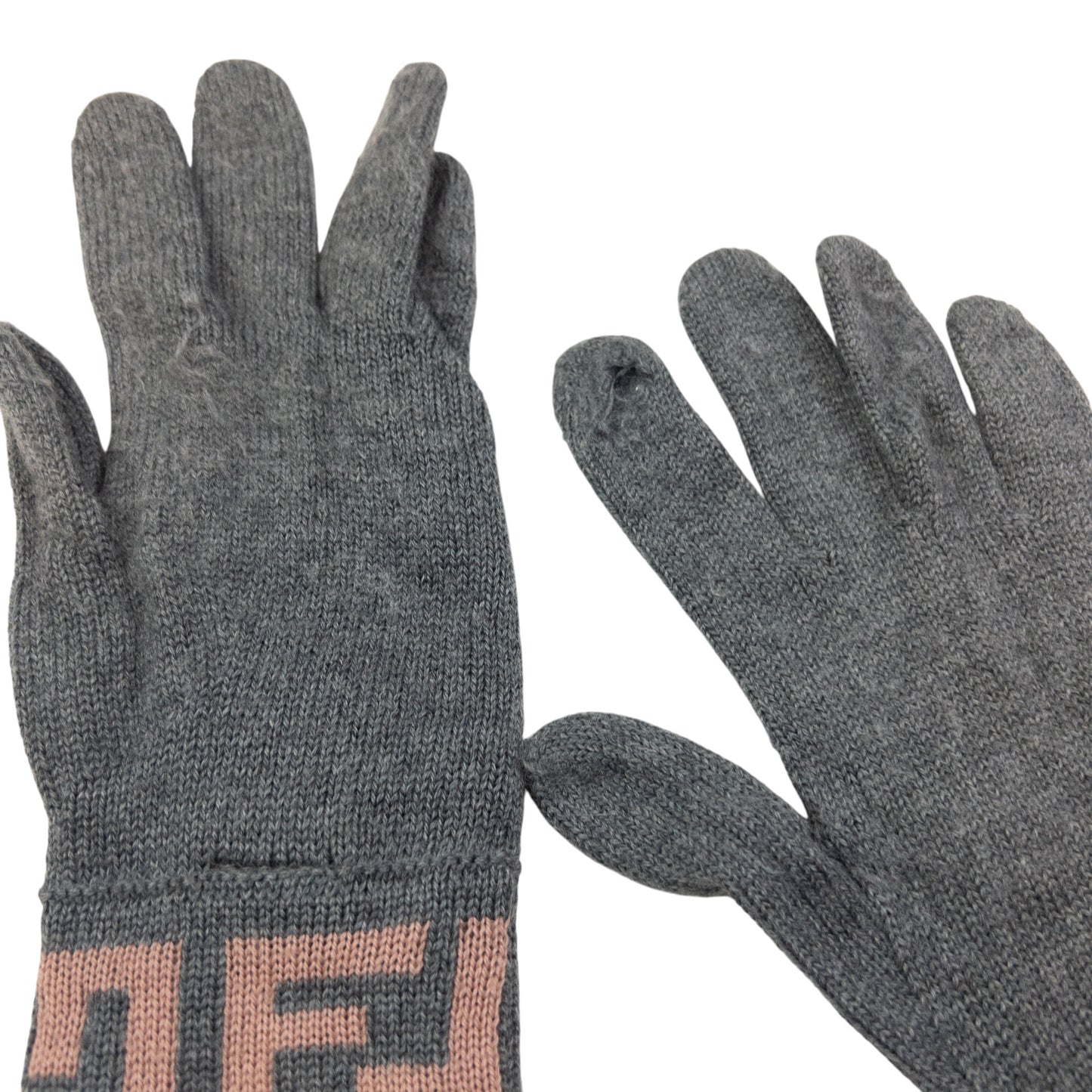 Vintage Fendi Monogram Wool Gloves