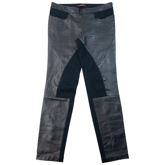 Vintage 2000s Prada Sport Faux Leather Trousers Womens Size W31