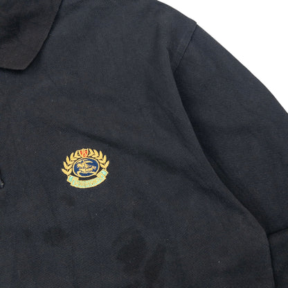Vintage 90s Burberry Long Sleeve Polo Shirt Size S