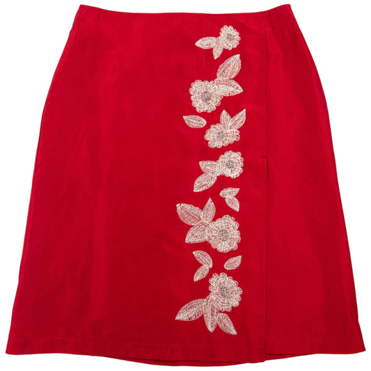 Vintage Cabane De Zucca By Issey Miyake Embroidered Mini Skirt Womens Size W26