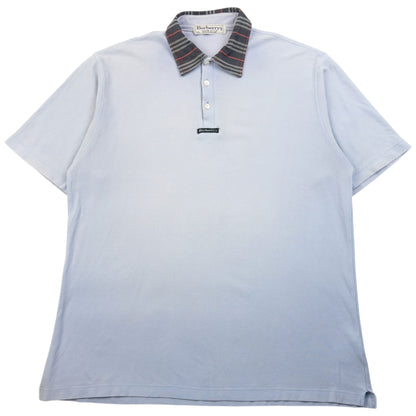 Vintage 90s Burberry Nova Check Collar Polo Shirt Size M